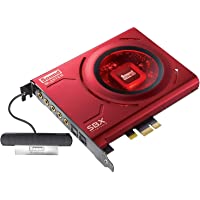 Los mejores  - Creative Sound Blaster Z - Tarjeta de sonido interna (micrófono Sound Blaster incluido)- Rojo- 24-bits